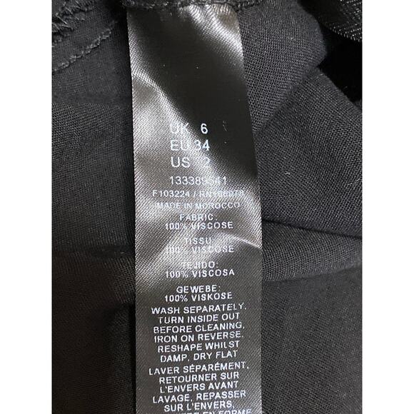 ASOS Black Sleeveless Cami Camisole V-Neck  Back Zip Wide Leg Romper Jumpsuit 2 - Picture 4 of 4